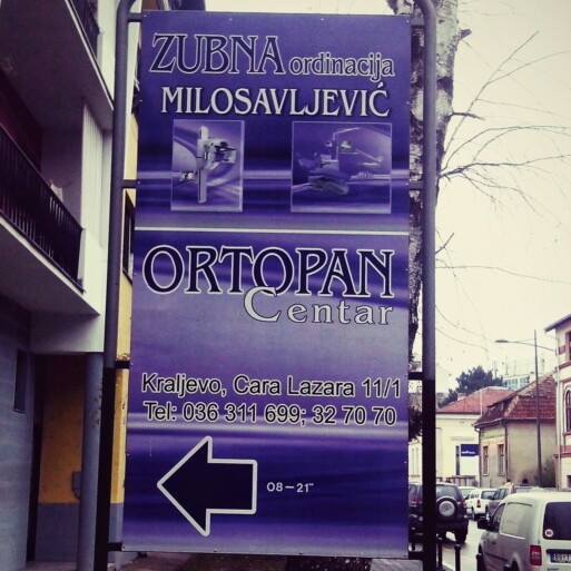 Stomatološka ordinacija i ortopan centar Dr Milosavljević u Kraljevu pruža stomatološke usluge, protetiku, ortodonciju i ortopan snimanje.