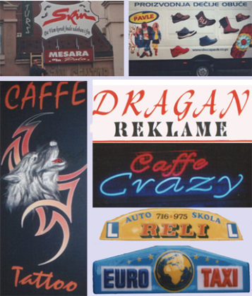 Izrada svih vrsta reklama za firme i preduzetnike. Dragan Reklame nudi kvalitetna reklamna rešenja, izradu i dizajn po meri.